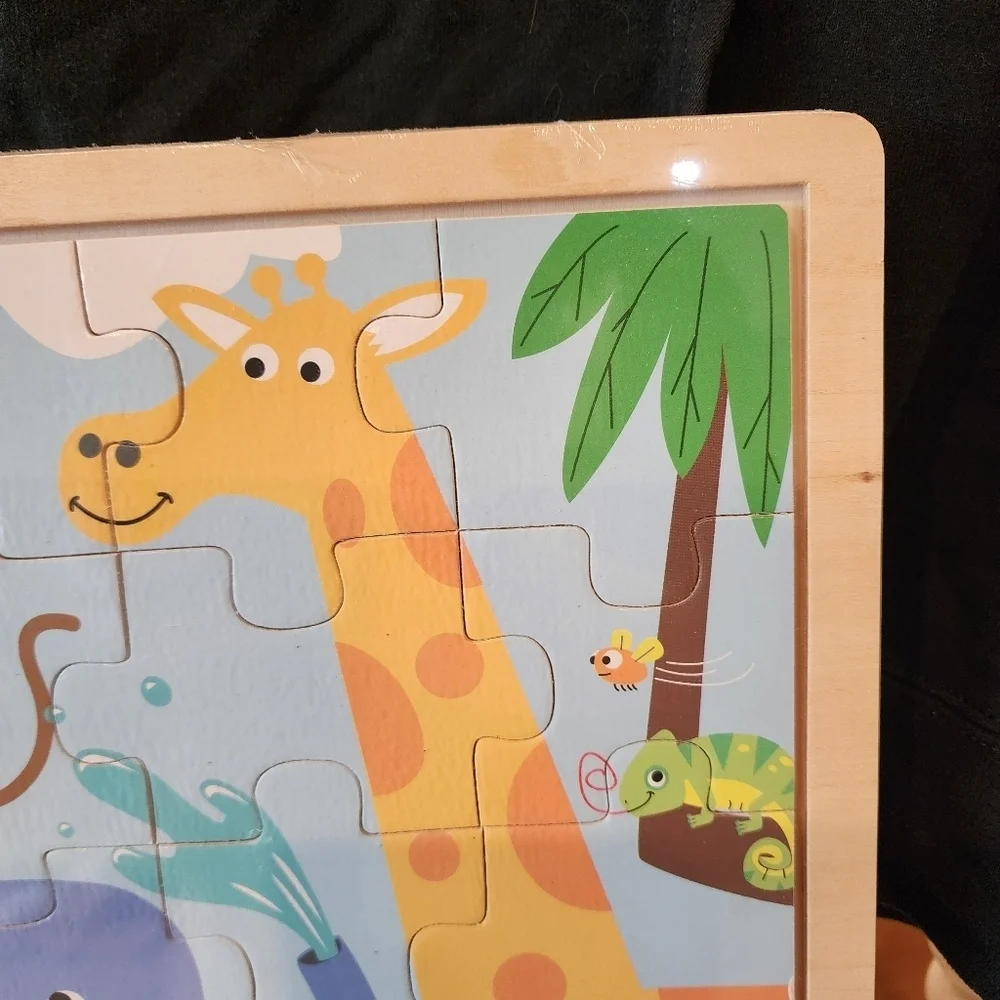 Melissa & Doug 24 piece Jungle Animals Wooden Jigsaw Puzzle NWT